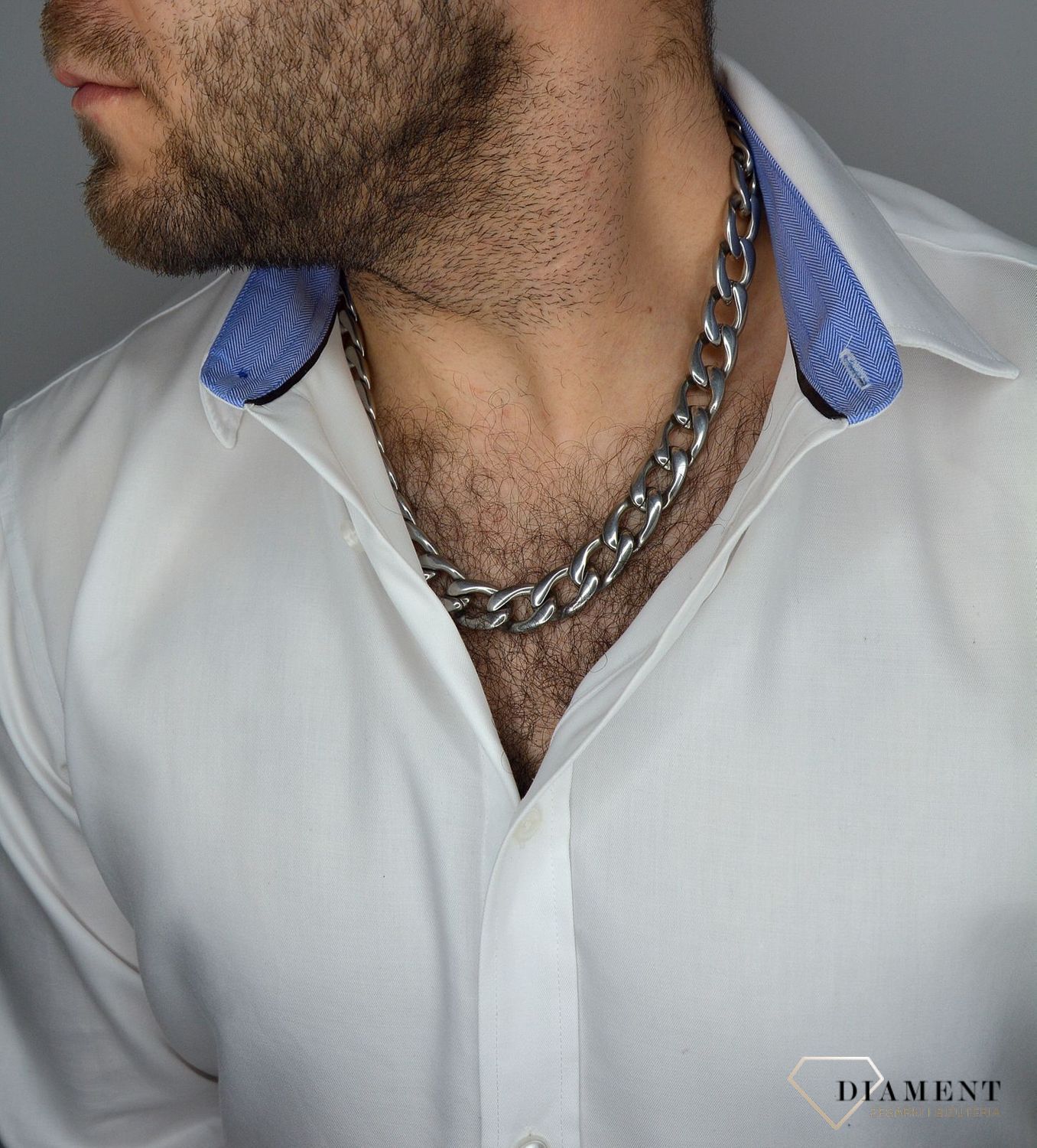 Łańcuszek męski stalowy  LAS 54. ✓Stalowe Naszyjniki Damskie (1).jpg